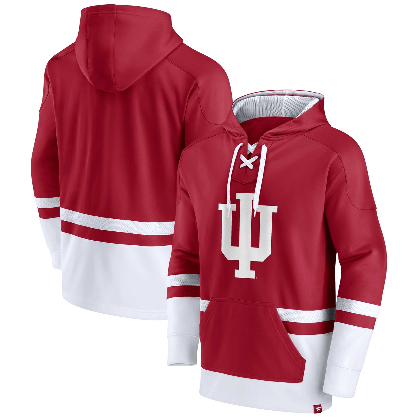 Men's Fanatics Crimson Indiana Hoosiers First Battle Pullover Hoodie