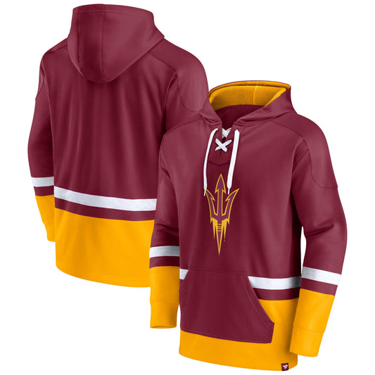 Men's Fanatics Maroon Arizona State Sun Devils First Battle Pullover Hoodie