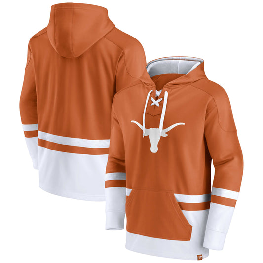 Men's Fanatics Texas Orange Texas Longhorns First Battle Pullover Hoodie