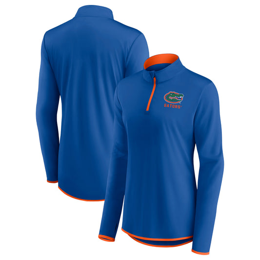 Women's Fanatics Royal Florida Gators Worth the Drive Quarter-Zip Top