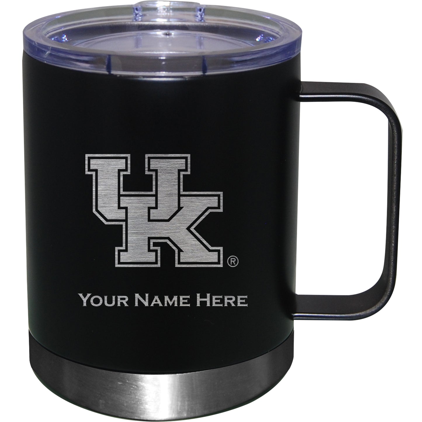 Black Kentucky Wildcats 12oz. Personalized Stainless Steel Lowball with Handle