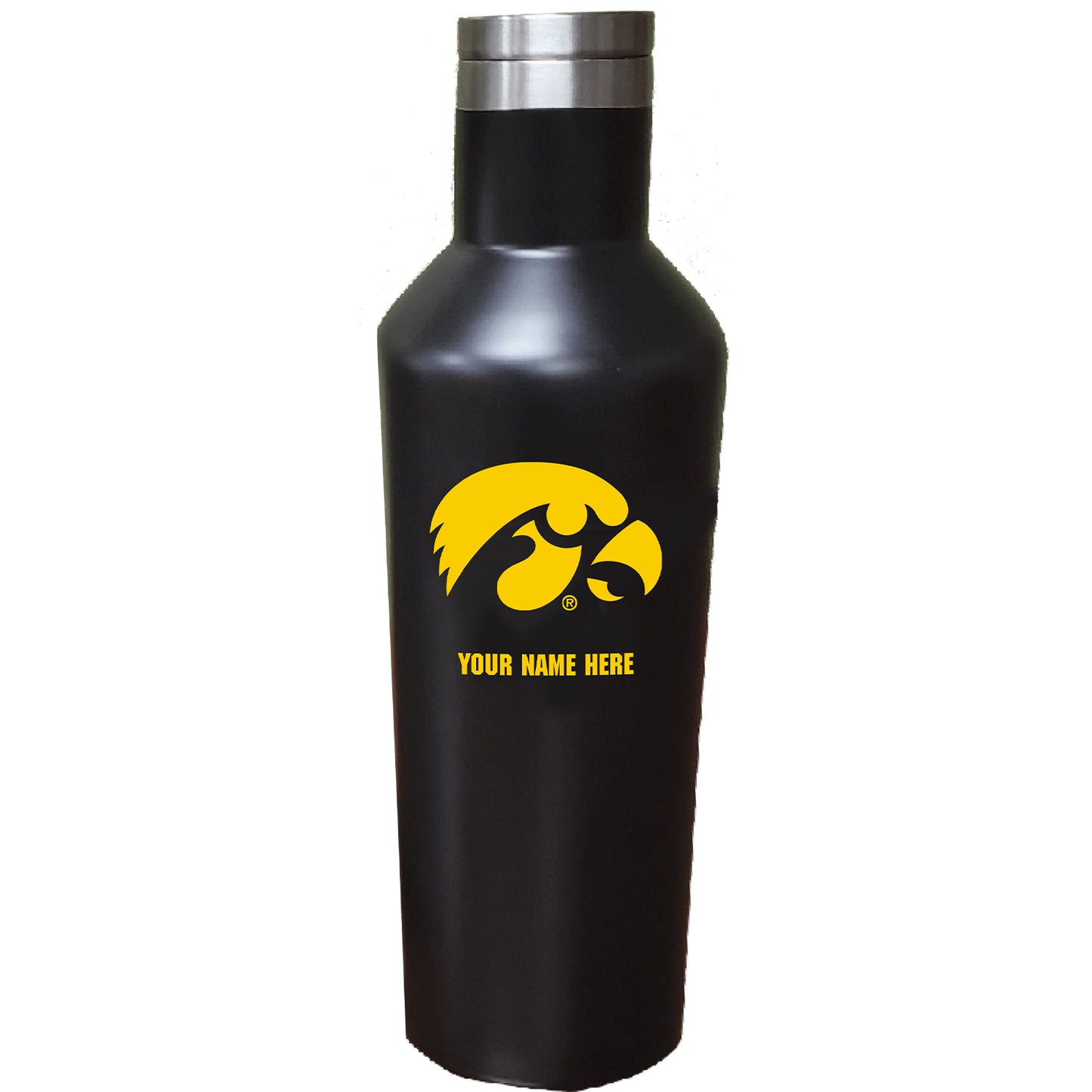 Iowa Hawkeyes 17oz. Personalized Stainless Steel Infinity Bottle