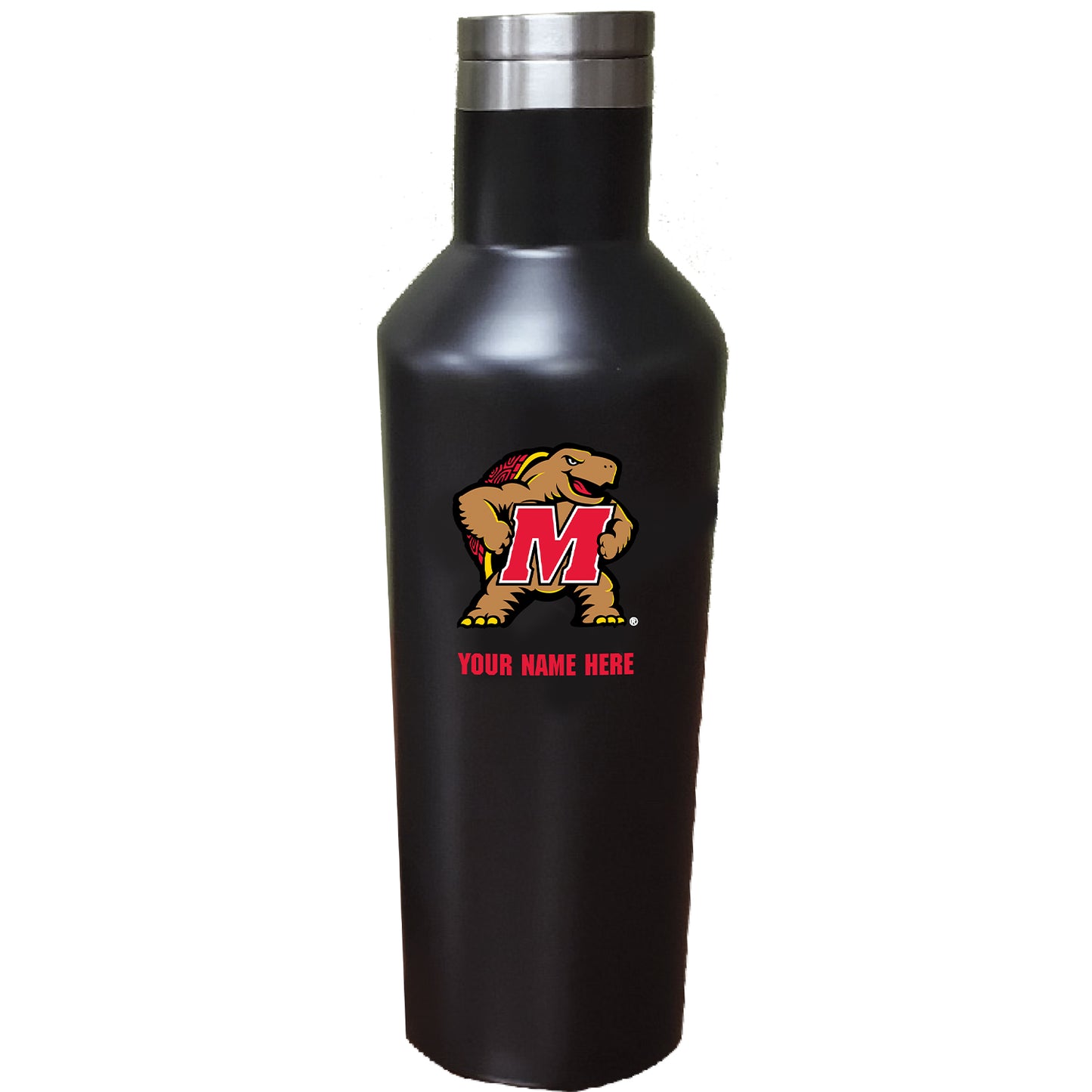 Maryland Terrapins 17oz. Personalized Stainless Steel Infinity Bottle