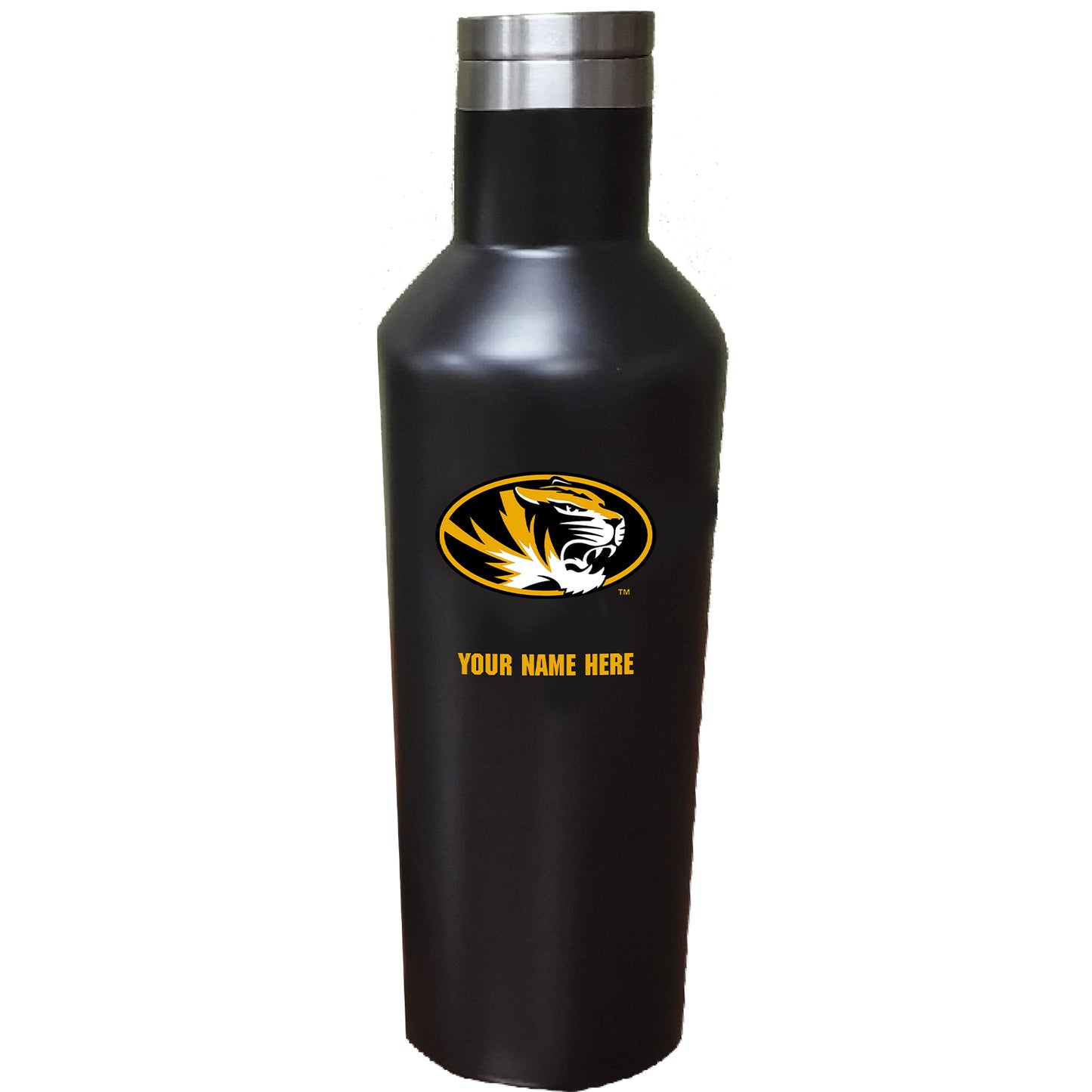 Missouri Tigers 17oz. Personalized Stainless Steel Infinity Bottle