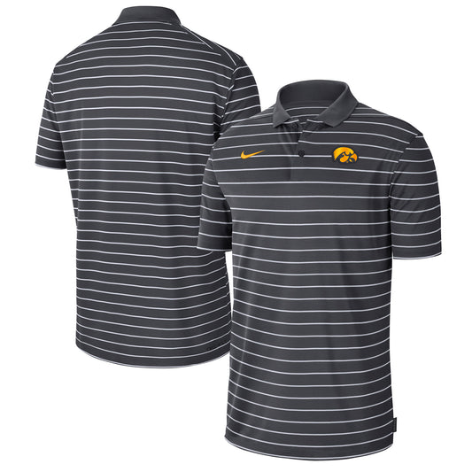 Men's Nike Anthracite Iowa Hawkeyes 2022 Early Season Coaches Performance Polo