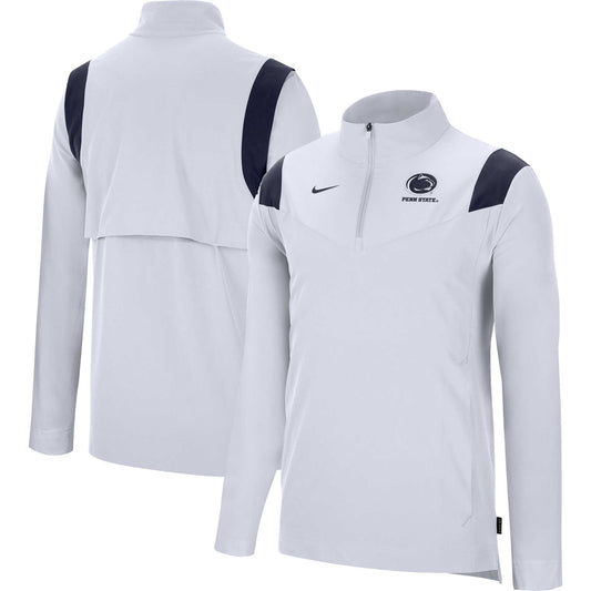 Men's Nike White Penn State Nittany Lions Coach Quarter-Zip Top