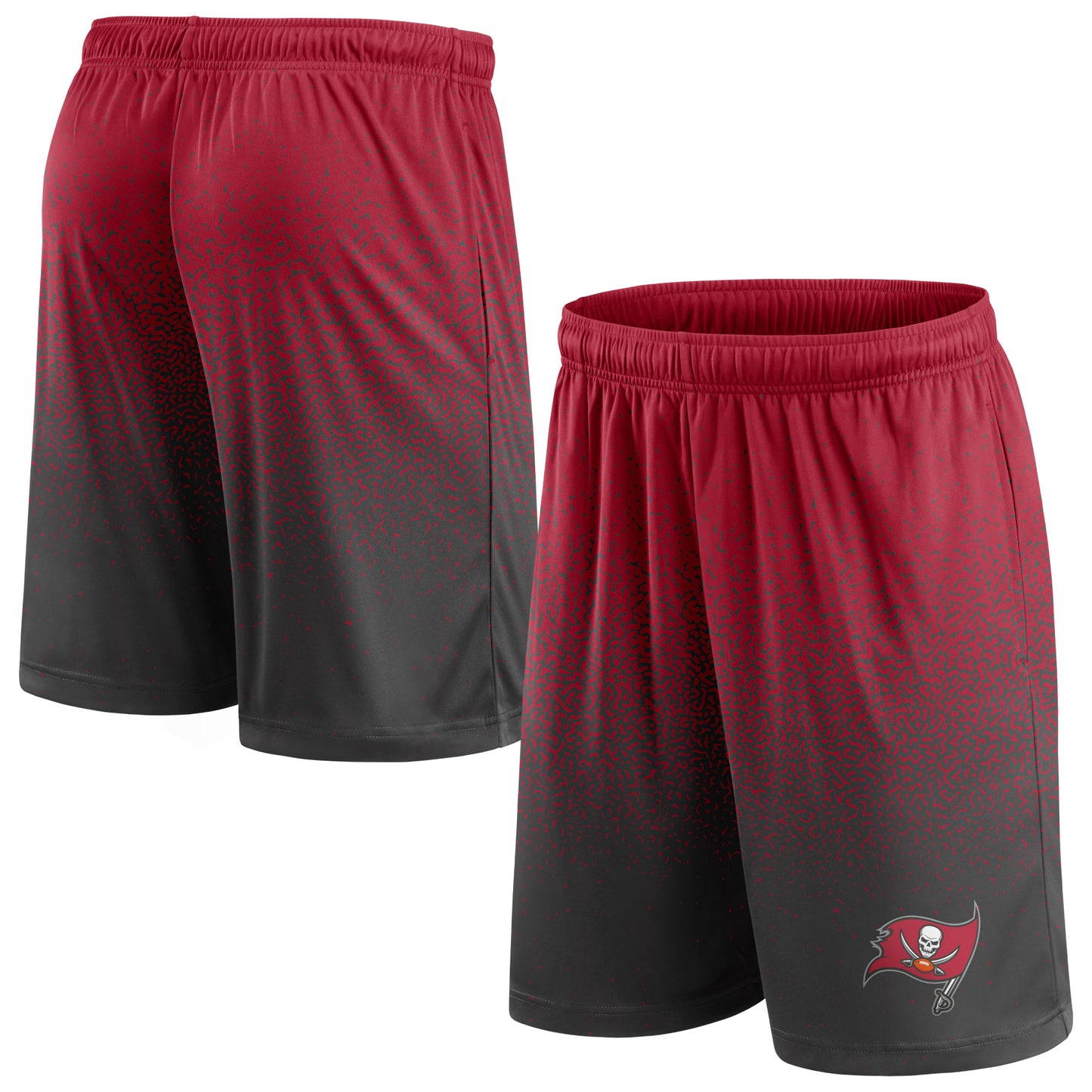 Men's Fanatics Red/Black Tampa Bay Buccaneers Ombre Shorts