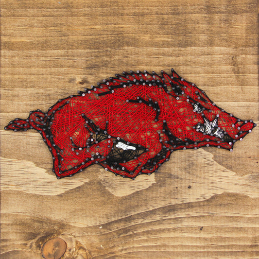 Arkansas Razorbacks Team Pride String Art Craft Kit