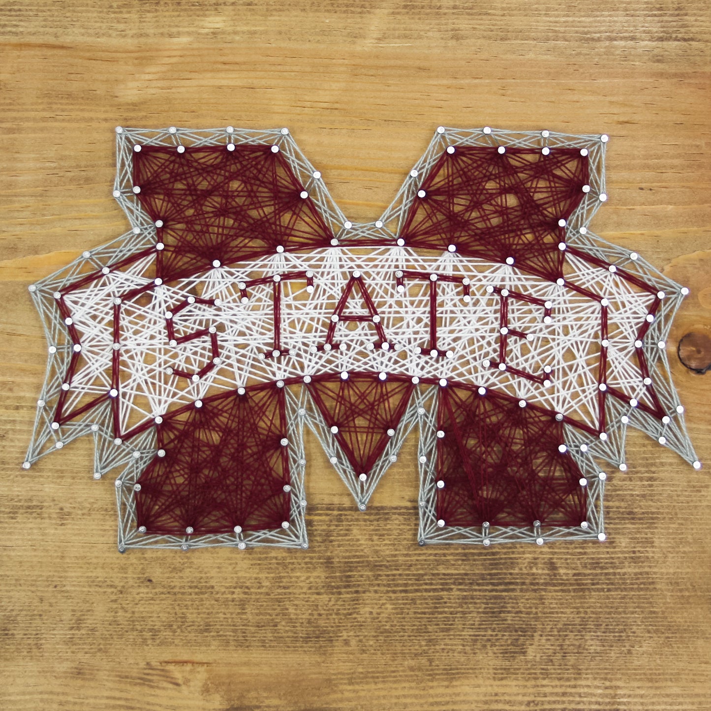 Mississippi State Bulldogs Team Pride String Art Craft Kit