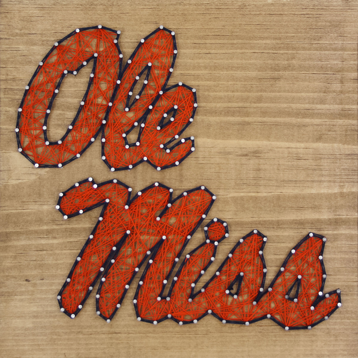 Ole Miss Rebels Team Pride String Art Craft Kit