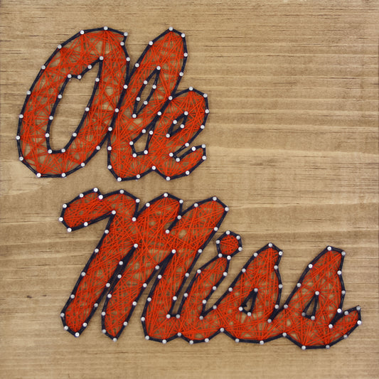 Ole Miss Rebels Team Pride String Art Craft Kit