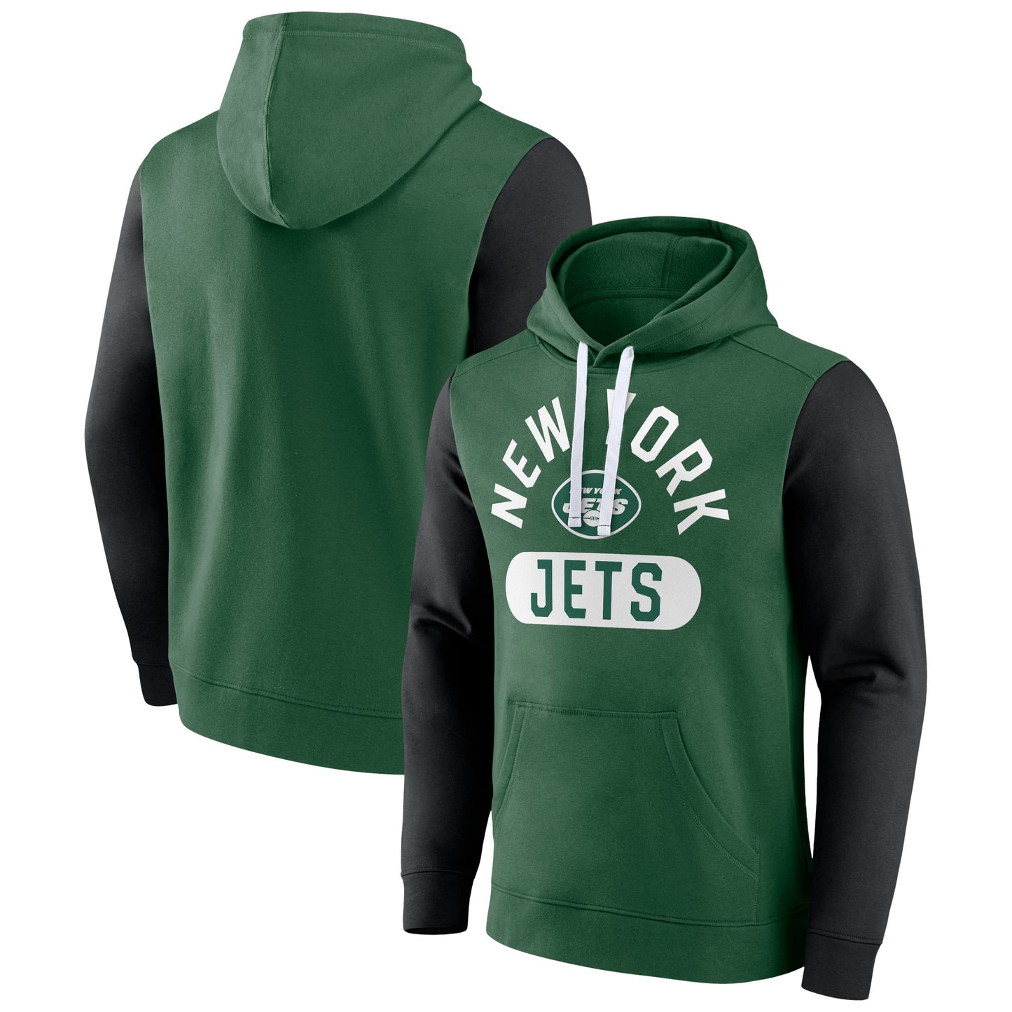 Men's Fanatics Green New York Jets Extra Point Pullover Hoodie