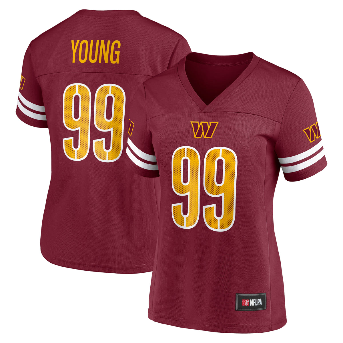 Women's Fanatics Chase Young Burgundy Washington Commanders Game Time Player Jersey