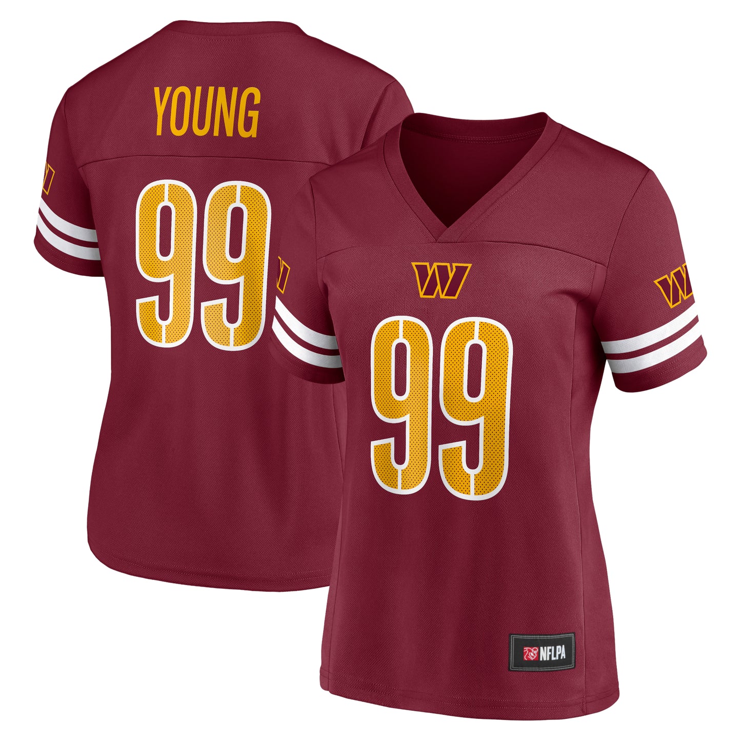 Women's Fanatics Chase Young Burgundy Washington Commanders Game Time Player Jersey