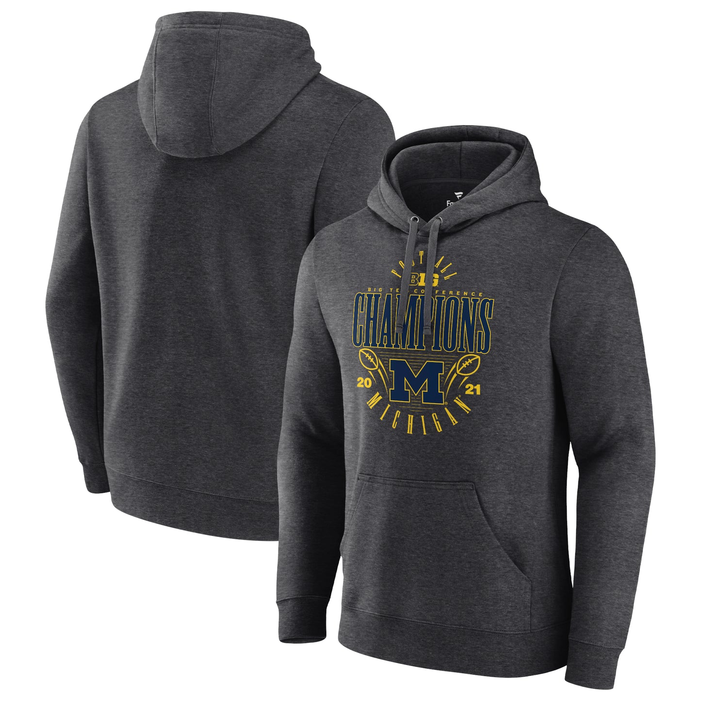 Men's Fanatics Charcoal Michigan Wolverines 2021 Big Ten Football Conference Champions
