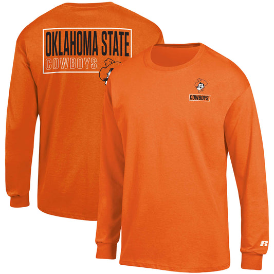 Men's Russell Orange Oklahoma State Cowboys 2-Hit Long Sleeve T-Shirt