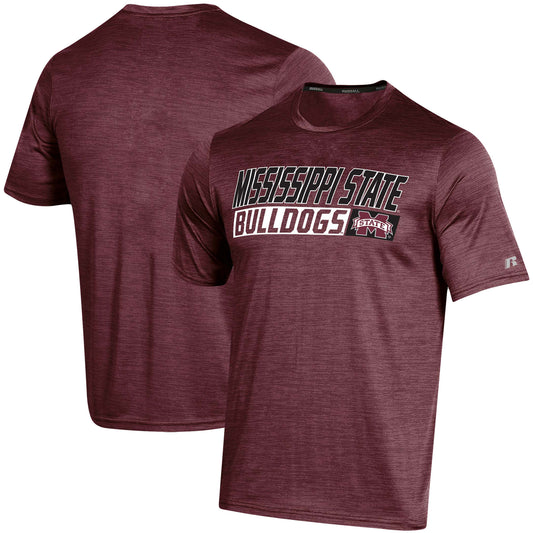 Men's Russell Maroon Mississippi State Bulldogs Digi Static Space-Dye T-Shirt