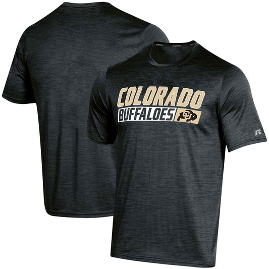 Men's Russell Black Colorado Buffaloes Digi Static Space-Dye T-Shirt