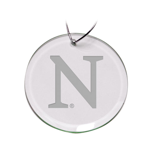 Northwestern Wildcats 3'' Glass Round Ornament