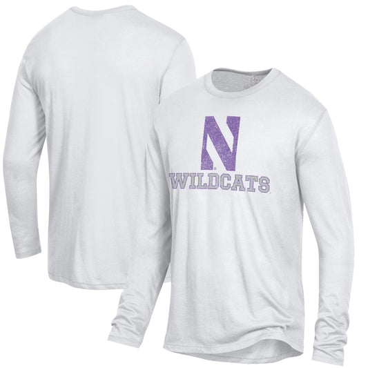 Men's White Northwestern Wildcats Keeper Long Sleeve T-Shirt