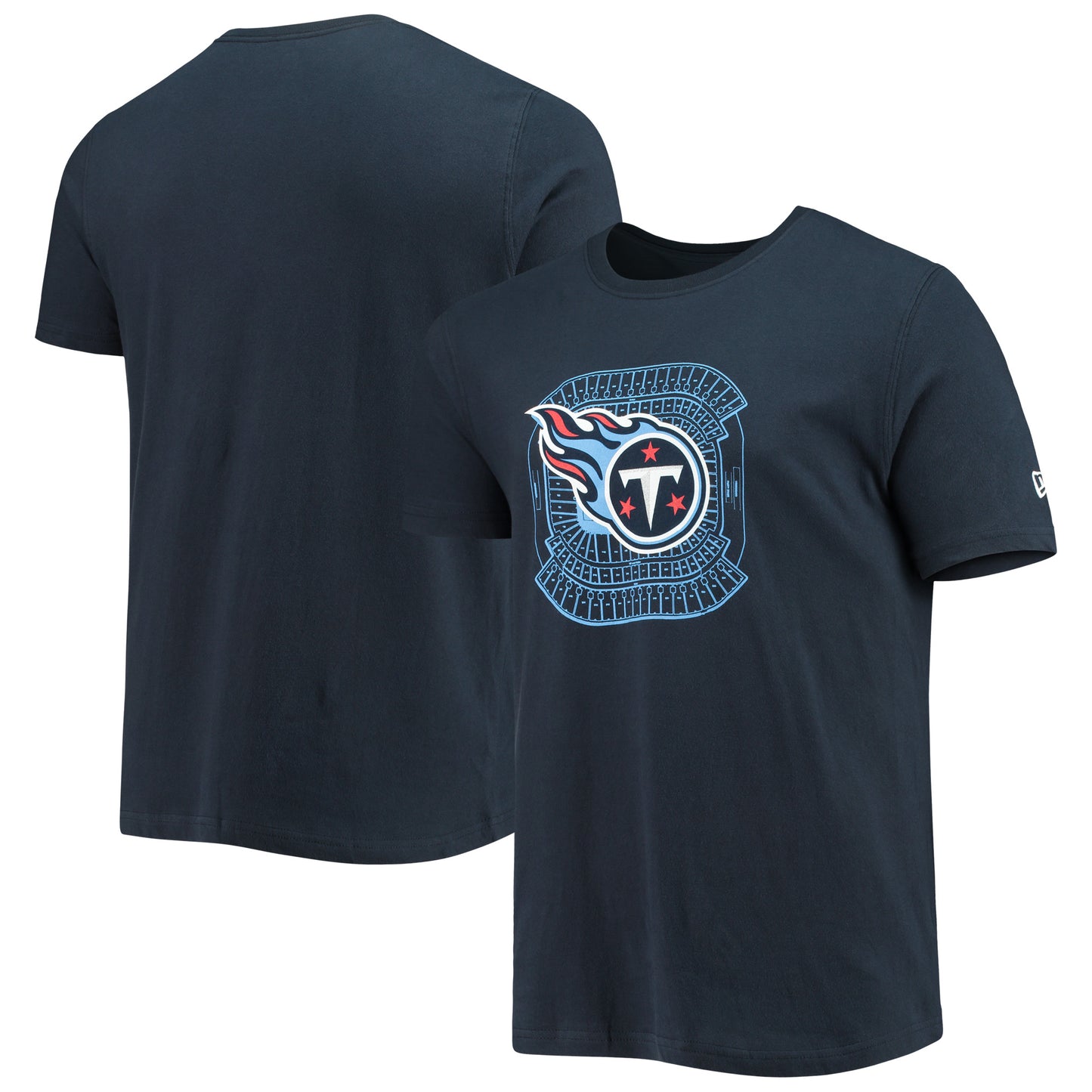 Men's New Era Navy Tennessee Titans Stadium T-Shirt