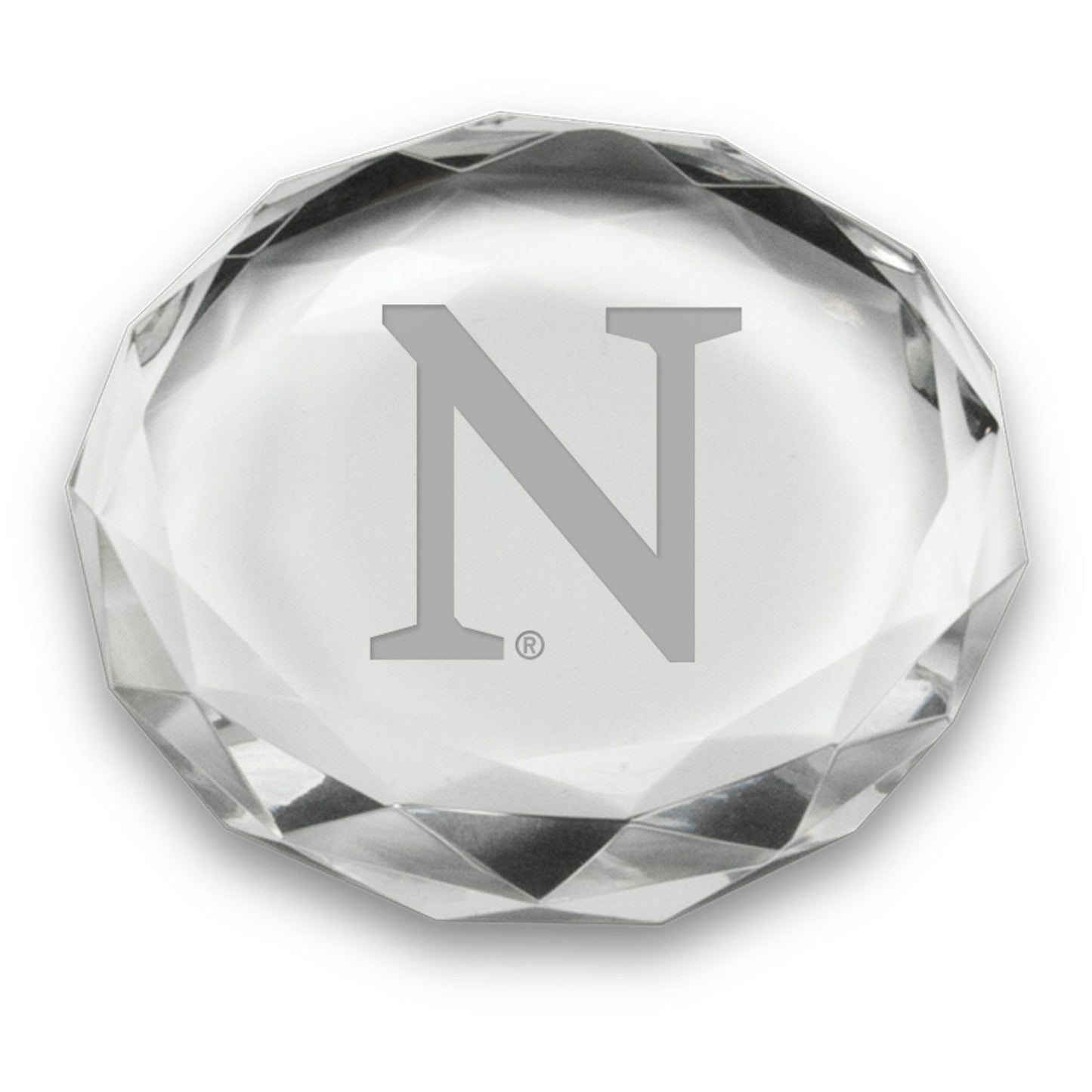 Northwestern Wildcats 3'' Optic Crystal Faceted Paperweight