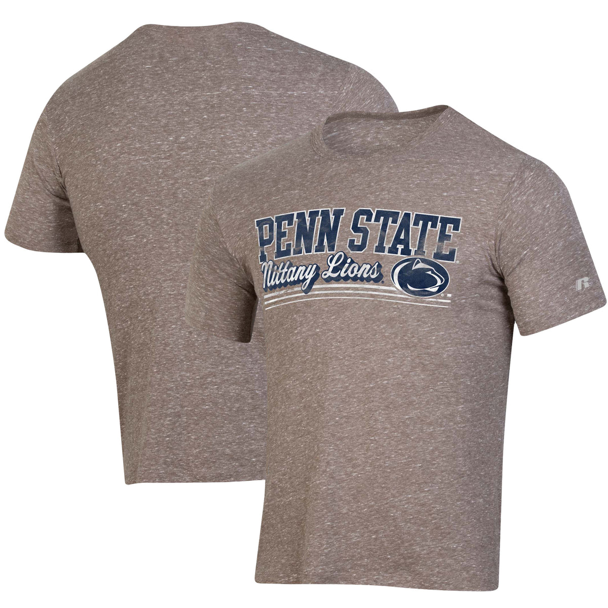 Men's Russell Heathered Charcoal Penn State Nittany Lions Tri-Blend T-Shirt