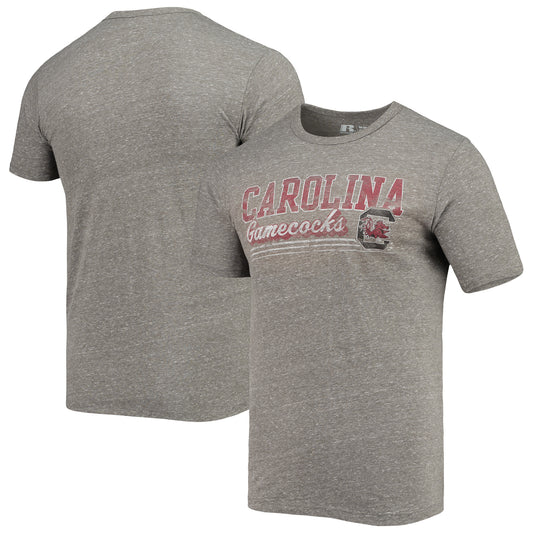 Men's Russell Heathered Charcoal South Carolina Gamecocks Tri-Blend T-Shirt