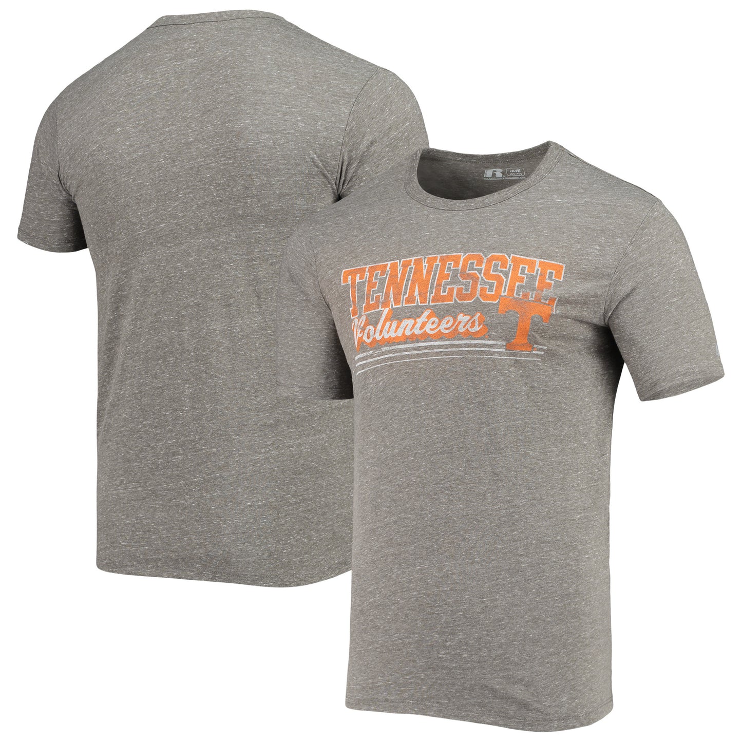 Men's Russell Heathered Charcoal Tennessee Volunteers Tri-Blend T-Shirt