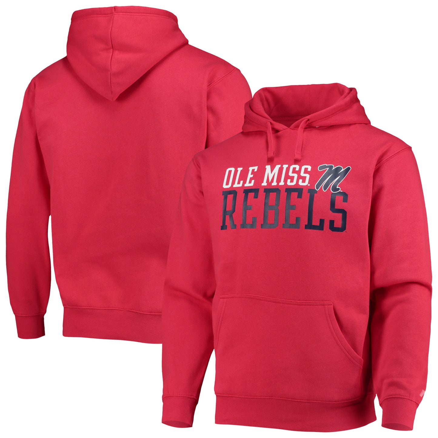 Men's Russell Red Ole Miss Rebels Team Color Pullover Hoodie