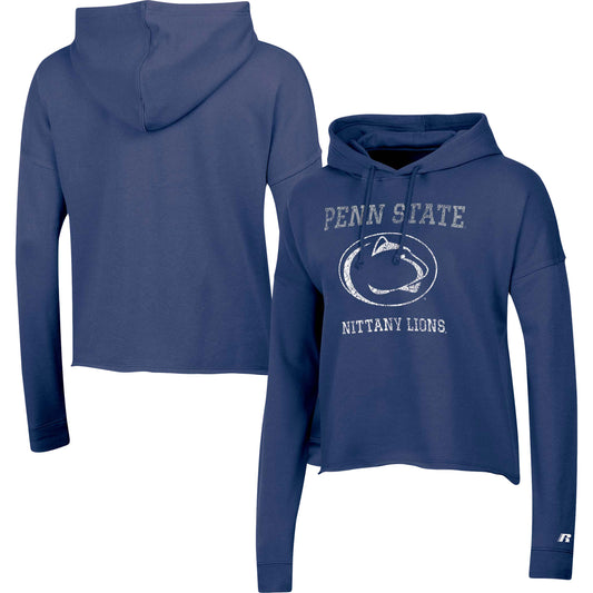 Women's Russell Navy Penn State Nittany Lions Pullover Hoodie