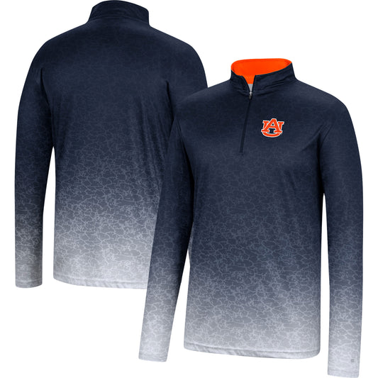 Men's Colosseum Navy Auburn Tigers Walter Quarter-Zip Windshirt