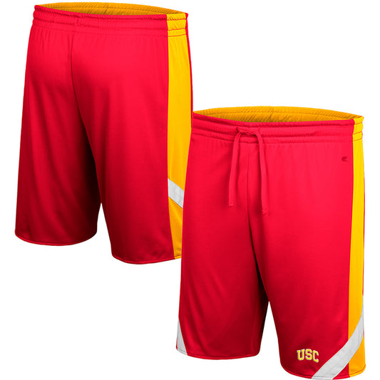 Men's Colosseum Cardinal/Gold USC Trojans Am I Wrong Reversible Shorts