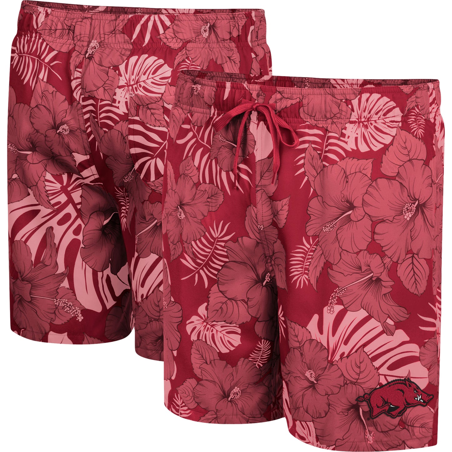 Men's Colosseum Cardinal Arkansas Razorbacks The Dude Swim Shorts