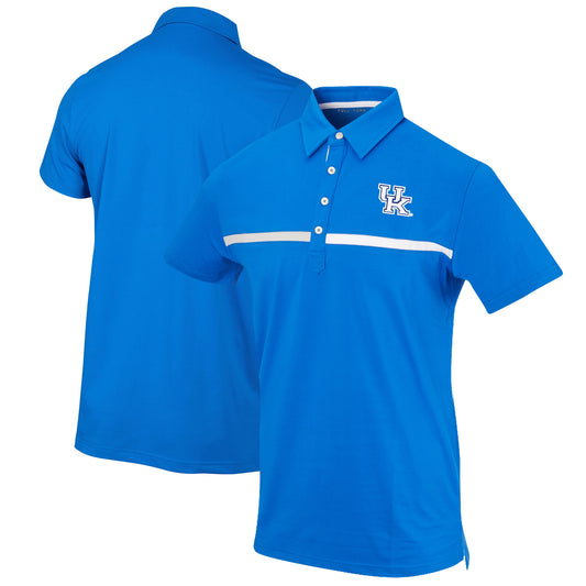 Men's Royal Kentucky Wildcats Color Blocked Stretch Polo