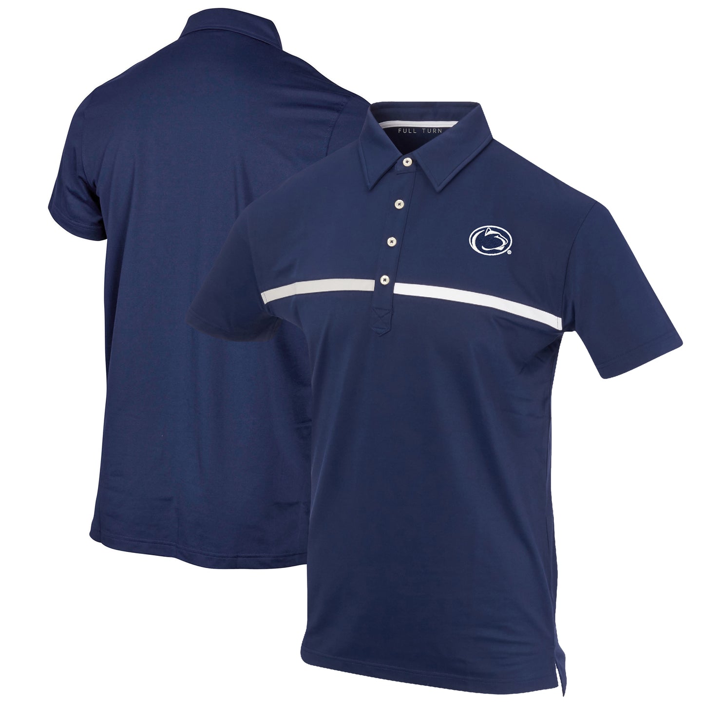 Men's Navy Penn State Nittany Lions Color Blocked Stretch Polo