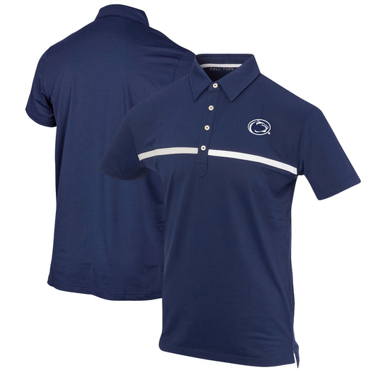 Men's Navy Penn State Nittany Lions Color Blocked Stretch Polo