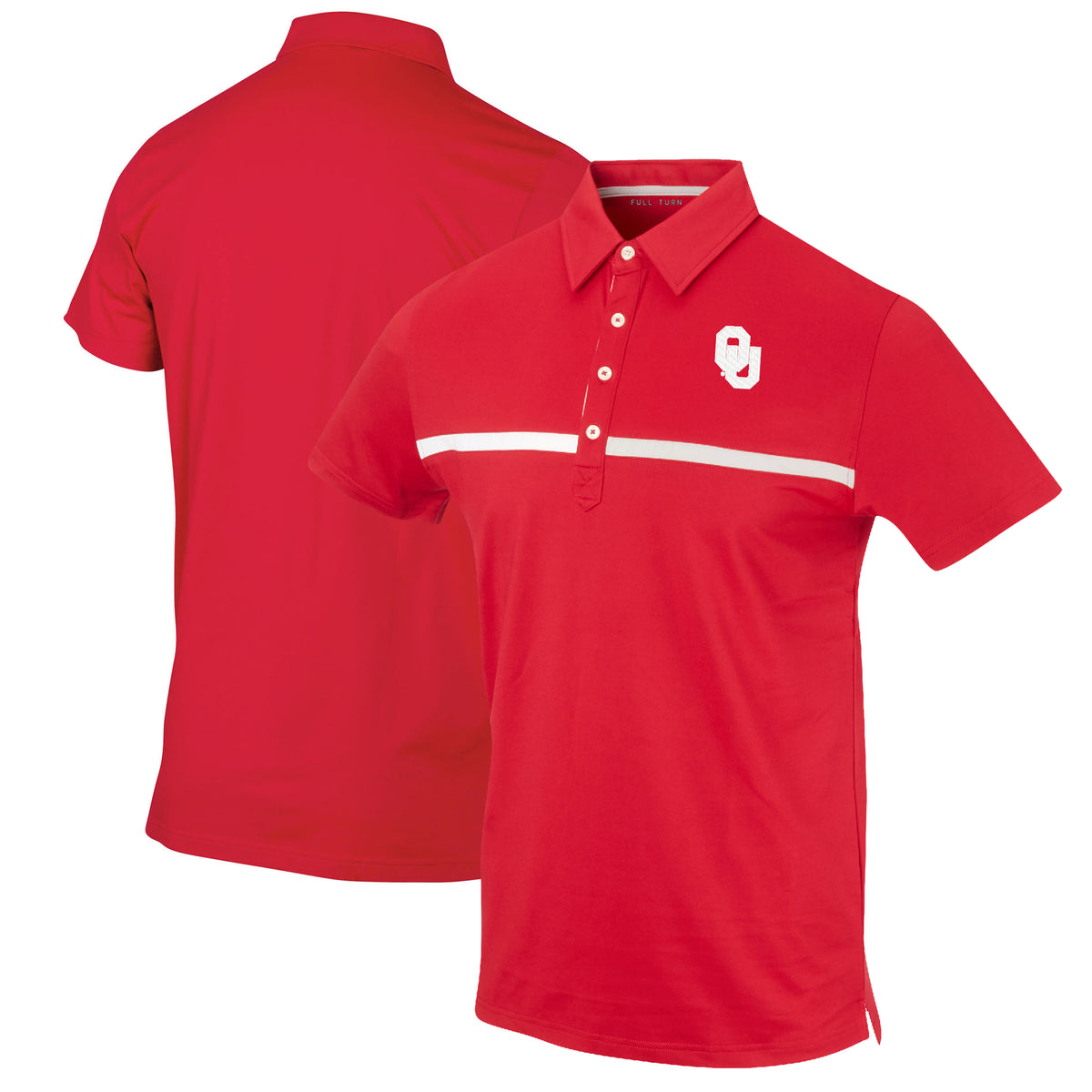 Men's Crimson Oklahoma Sooners Color Blocked Stretch Polo