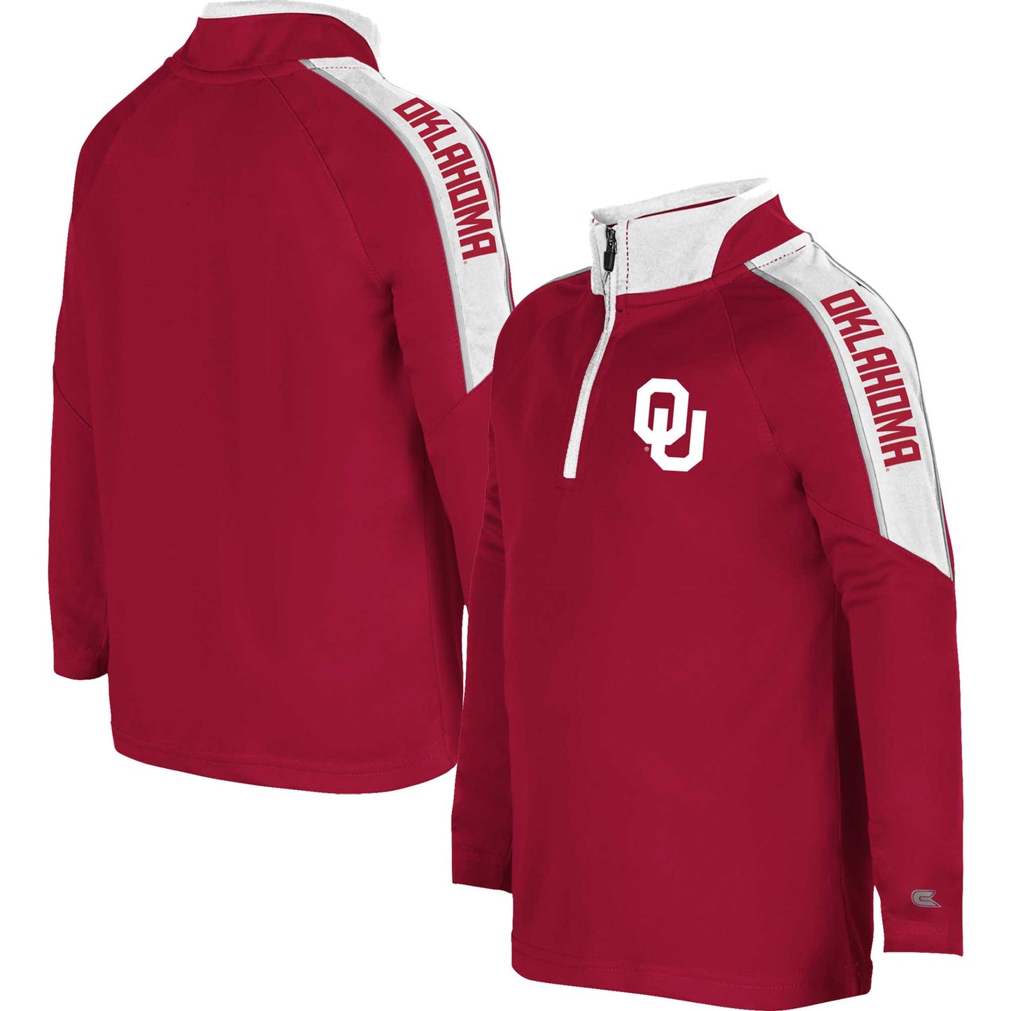 Toddler Colosseum Crimson Oklahoma Sooners Team Raglan Quarter-Zip Windshirt