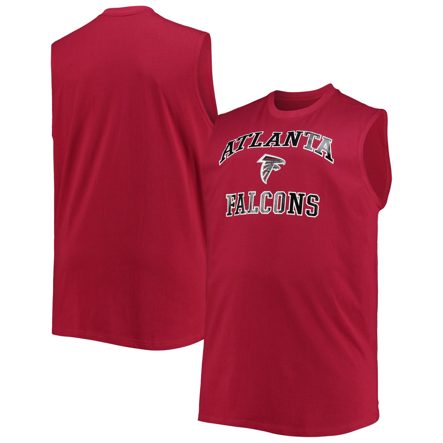 Men's Red Atlanta Falcons Big & Tall Muscle Tank Top