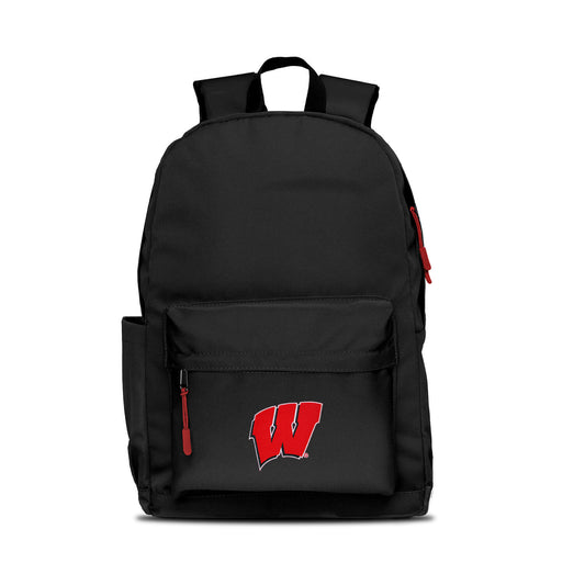 Black Wisconsin Badgers Campus Laptop Backpack