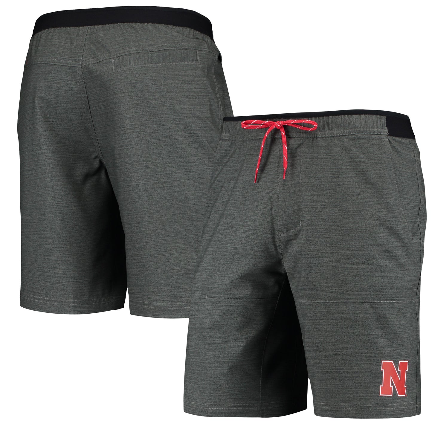 Men's Columbia Gray Nebraska Huskers Twisted Creek Omni-Shield Shorts