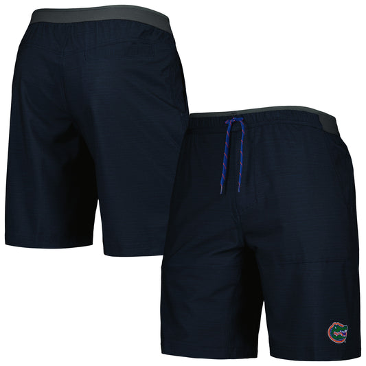 Men's Columbia Navy Florida Gators Twisted Creek Omni-Shield Shorts