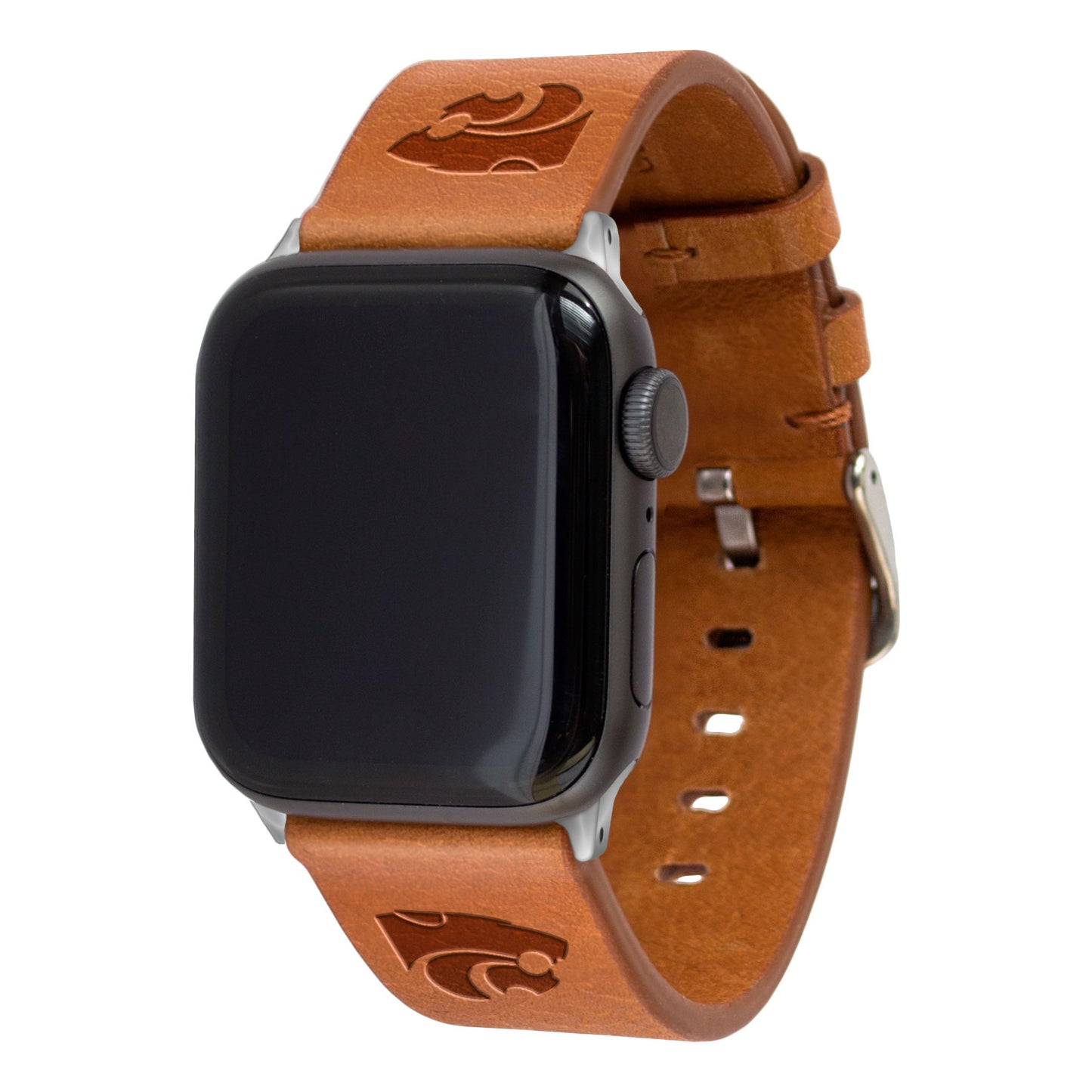 Tan Kansas State Wildcats Leather Apple Watch Band