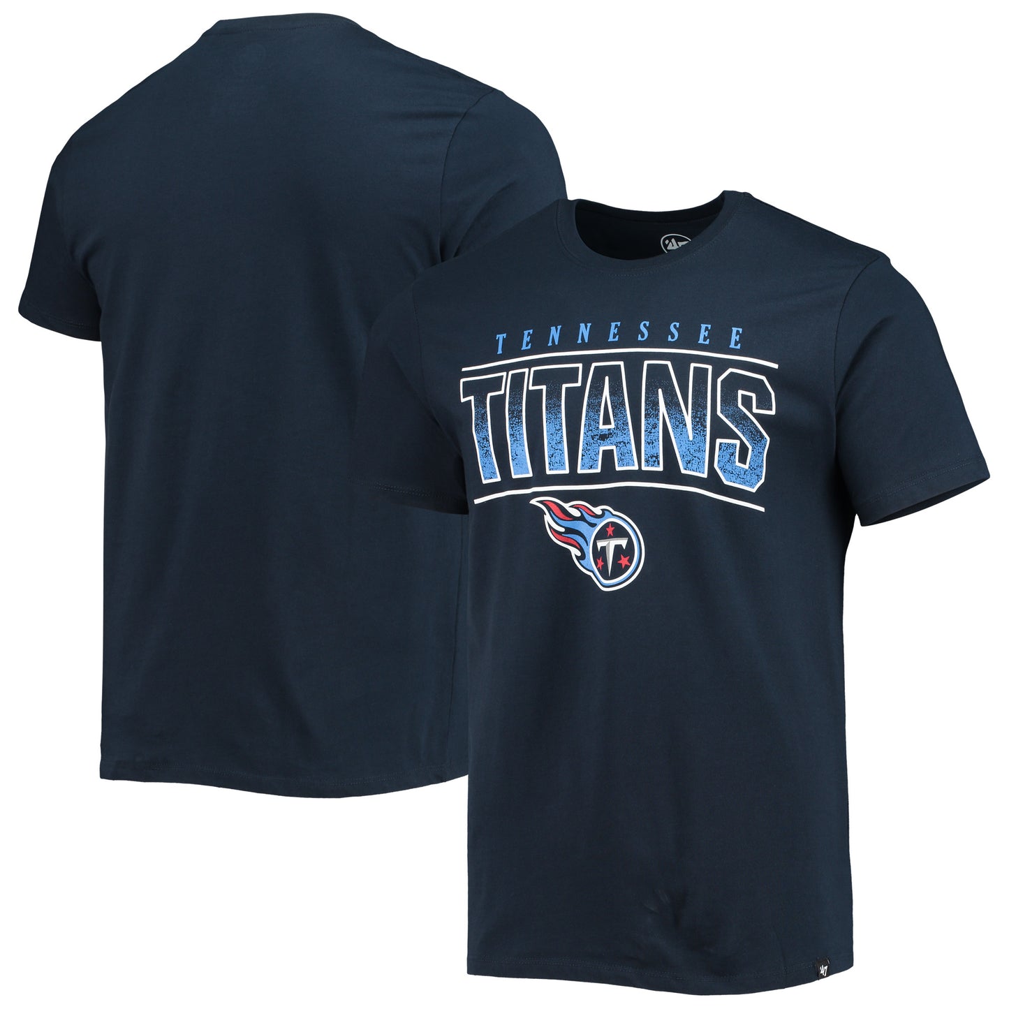 Men's '47 Navy Tennessee Titans Team Super Rival T-Shirt