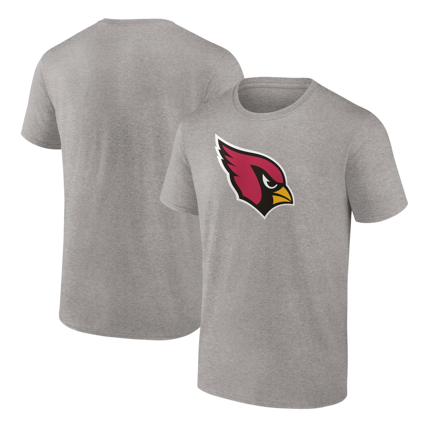 Men's Heathered Gray Arizona Cardinals Primary Logo T-Shirt