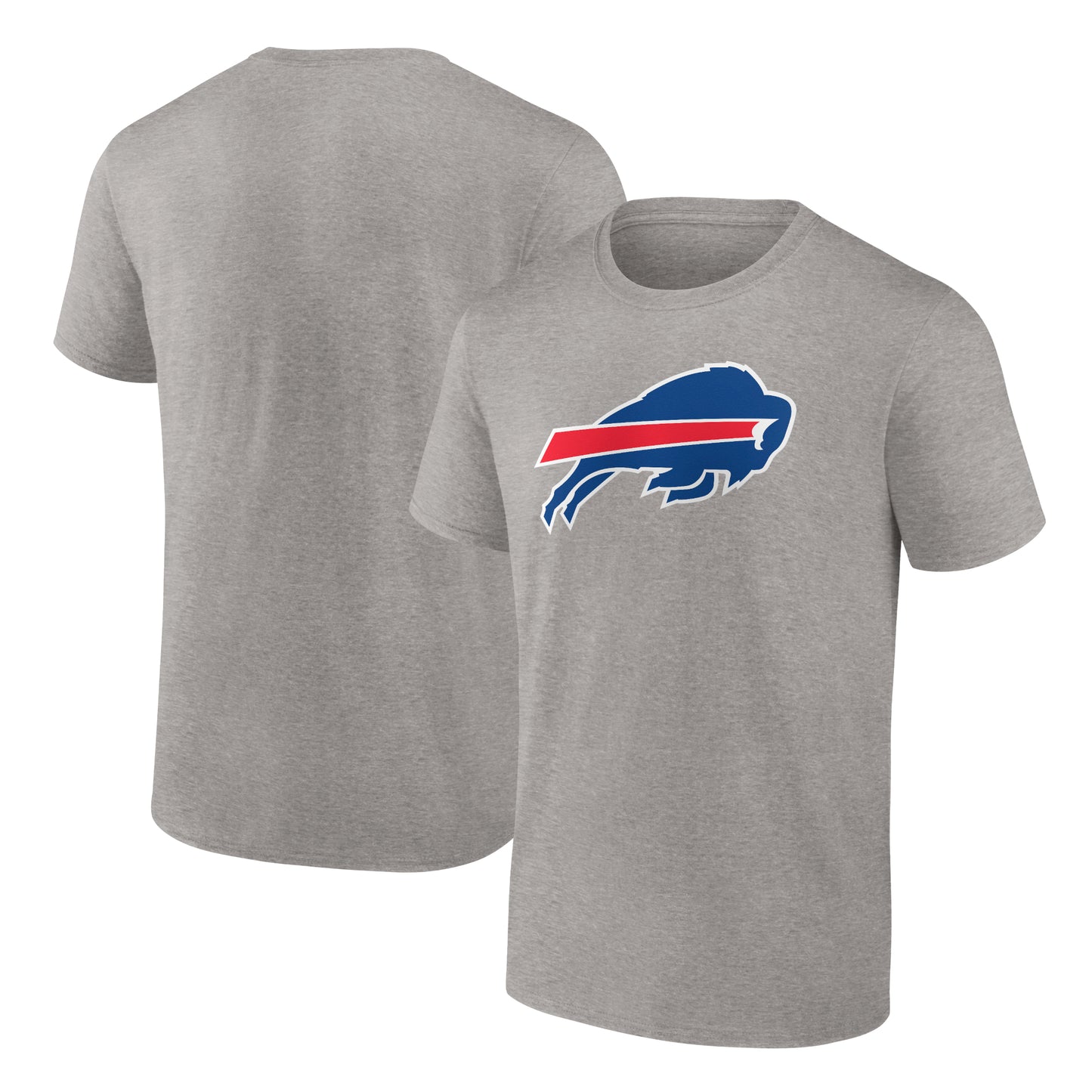 Men's Heathered Gray Buffalo Bills Primary Logo T-Shirt