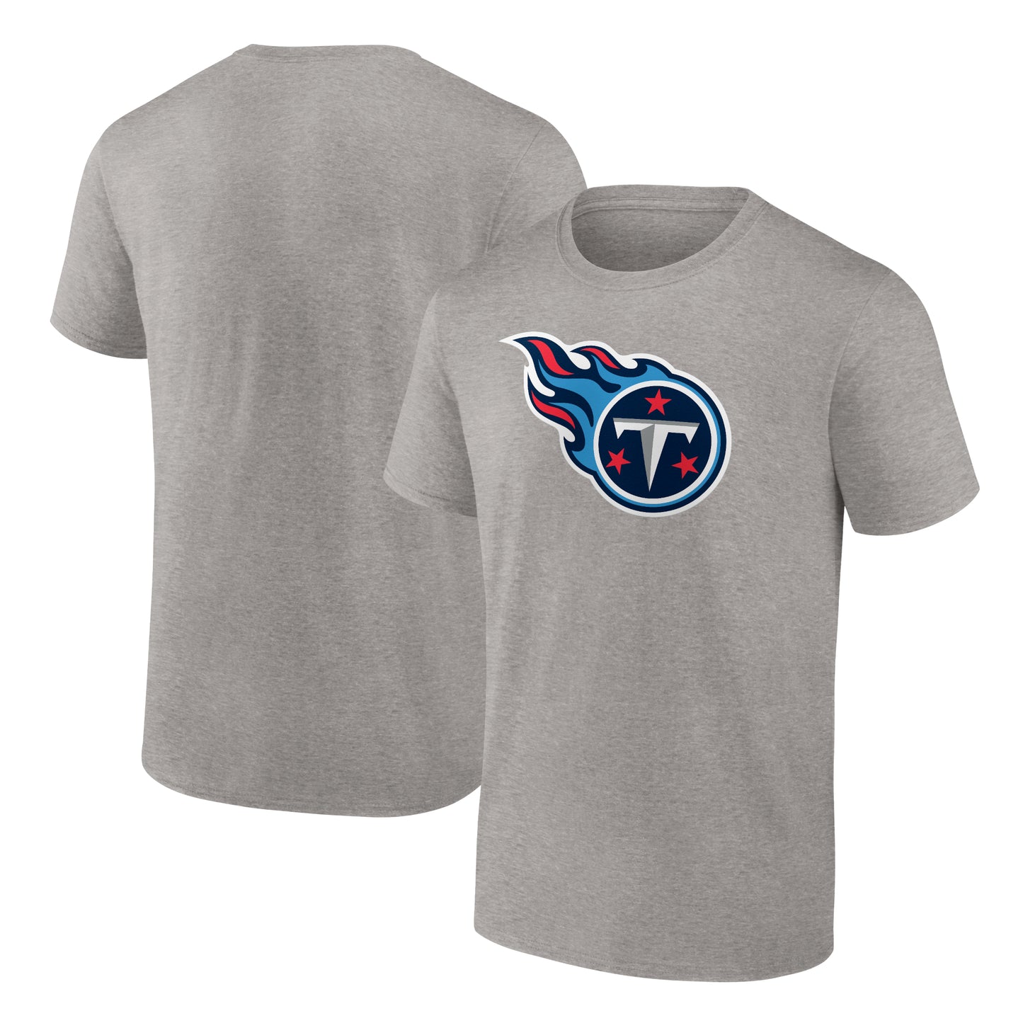 Men's Heathered Gray Tennessee Titans Primary Logo T-Shirt