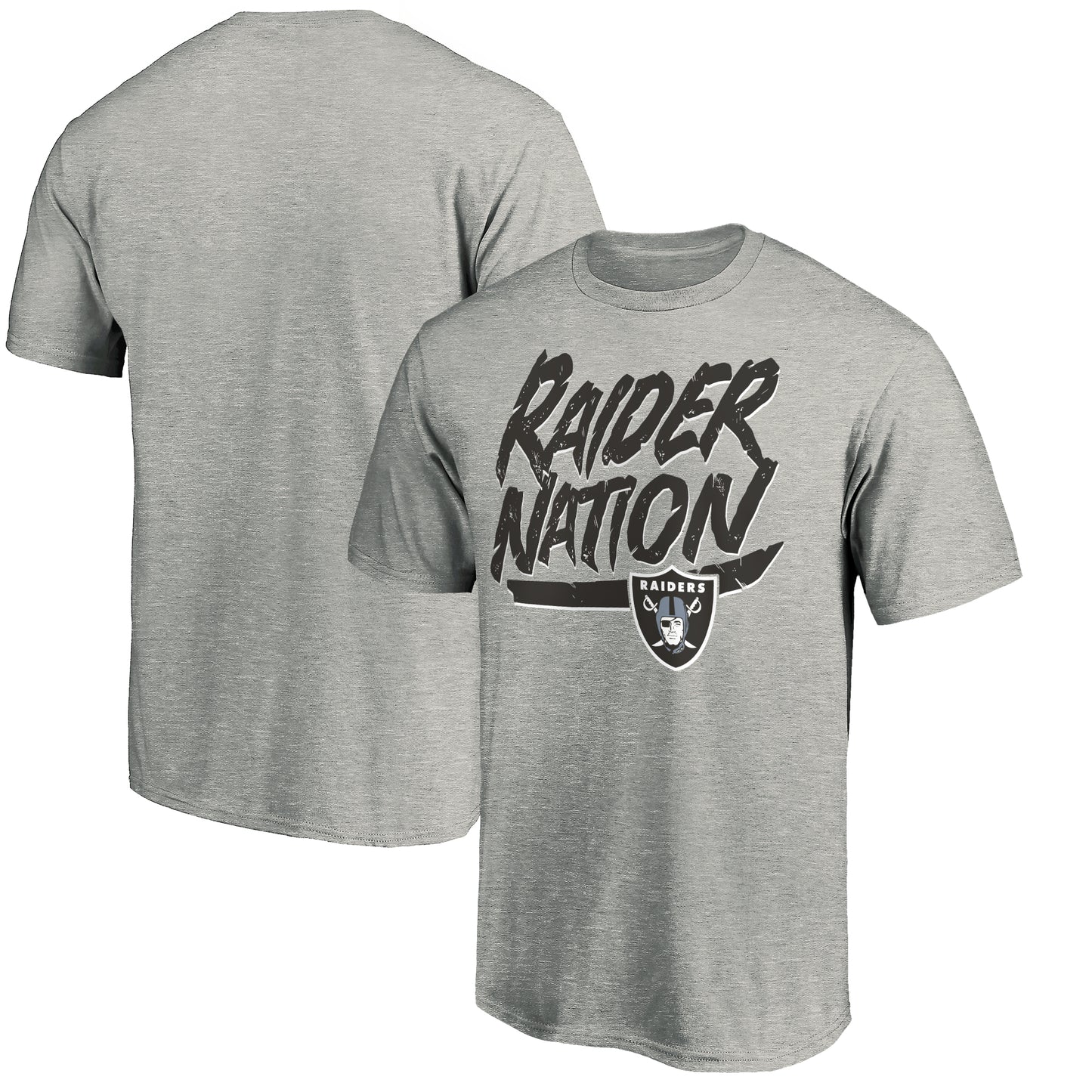 Men's Heathered Gray Las Vegas Raiders Hometown Collection Raider Nation T-Shirt