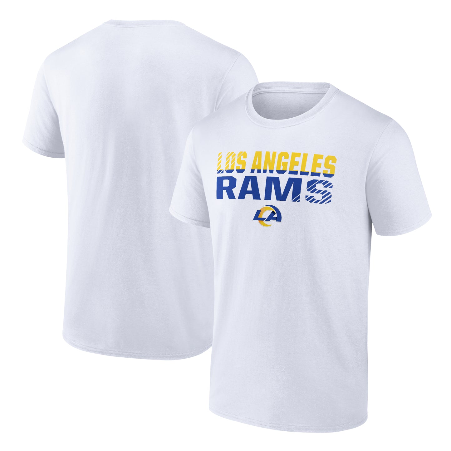 Men's White Los Angeles Rams Fade Out Team T-Shirt